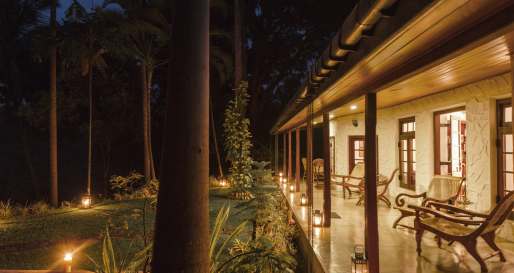 Verandah by night - Rosyth Estate
