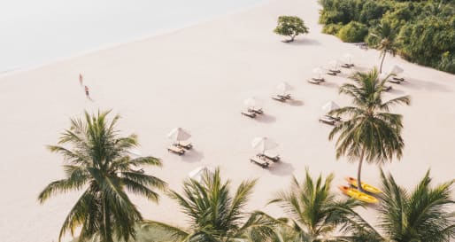 Aerial of beach