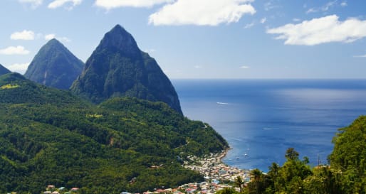 The Pitons - Calypso and Chocolate in St Lucia