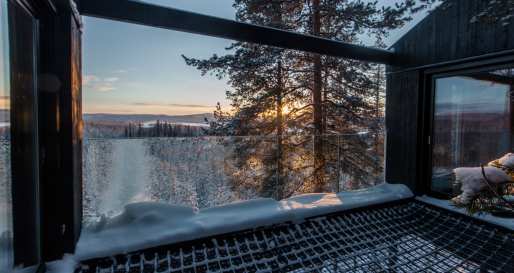 View from The 7th Room - Treehotel