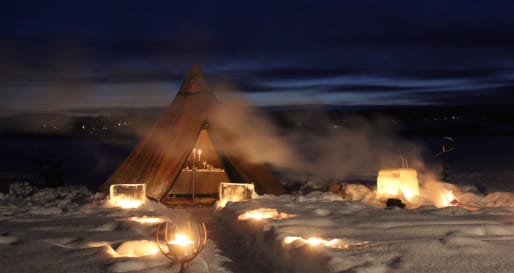Tent - Ice dining at Treehotel