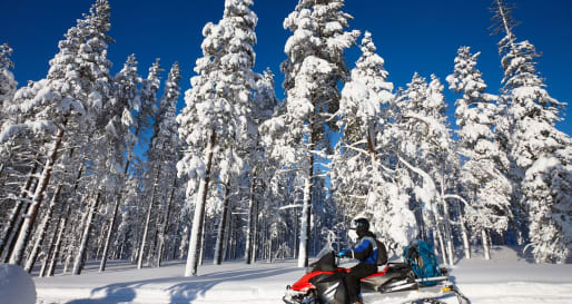 Snowmobiling