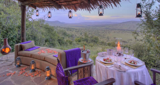 Romantic dinner - Klein's Camp