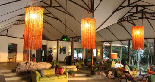 Main Bar and Living Area - Rubondo Island Camp