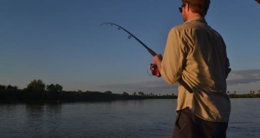 Fishing in the Selous Game Reserve