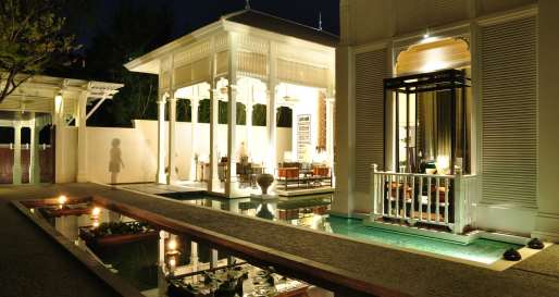 The Lobby at Night  - 137 Pillars House