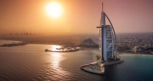 Aerial Sunset View