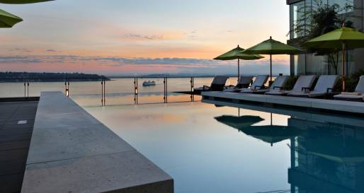 Pool Sunset  - Four Seasons Seattle