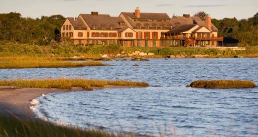 Across the Pond at Sunrise - Weekapaug Inn