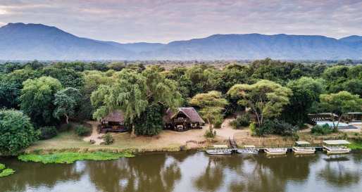 Aerial View of Camp - Chiawa Camp
