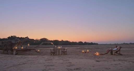 Sundowners in the Riverbed - Ultimate Zambia and Malawi