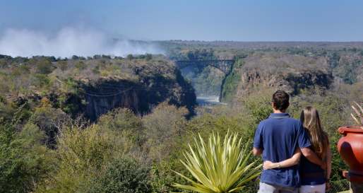 Falls view   - Victoria Falls Hotel