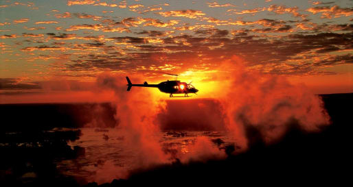 Helicopter Flight over Victoria Falls
