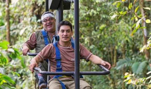 Sky bike at Mashpi Lodge