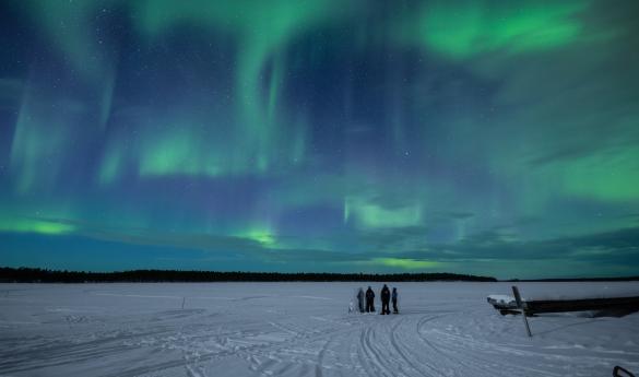 Aurora Snowshoeing