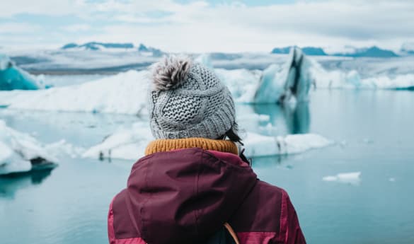Glacier lagoon and national park