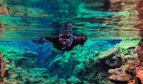 Silfra Snorkeling between Tectonic Plates