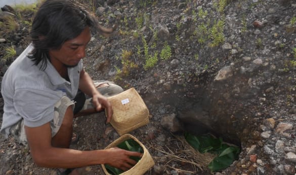 Volcano Cooking at Mount Batur