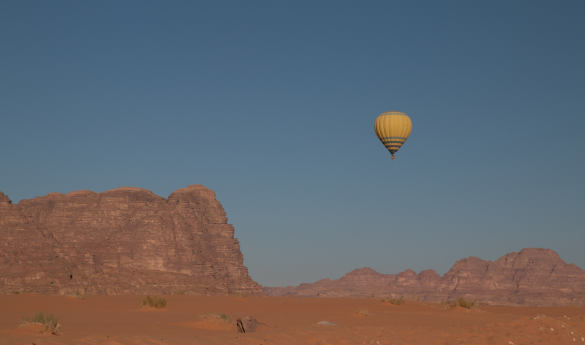 Hot Air Balloon over Wadi Rum