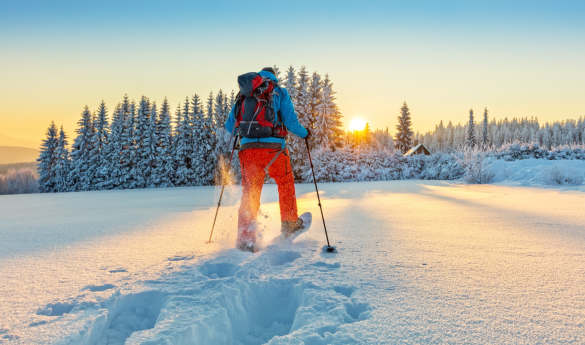 Snowshoeing through Northern Norway
