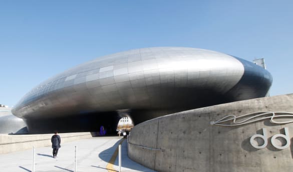 Explore the Dongdaemun Design Plaza, and Hongdae (Hongik University Street)