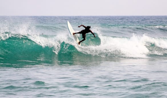 Surf's up in Weligama
