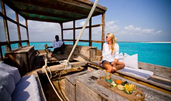 A dhow trip on the coast of Zanzibar