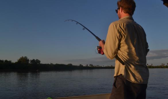 Fishing in the Selous Game Reserve