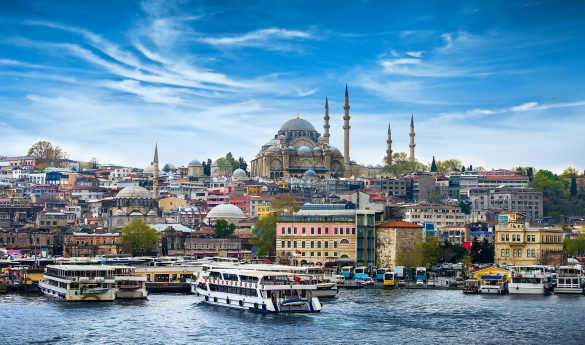 Private yacht on the Bosphorus