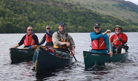 Canoeing on Loch Tay