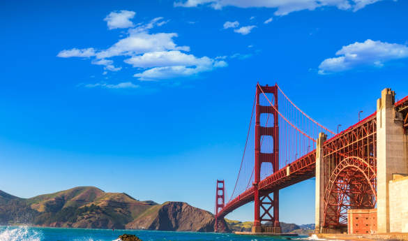Cycle over the Golden Gate Bridge to Sausalito