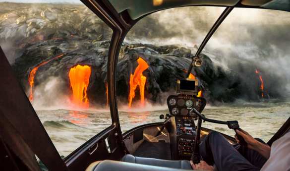 Waterfalls and Volcano by Land & Air