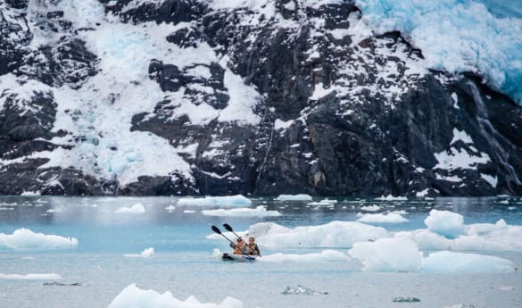 Glacier Lake Kayaking at Stillpoint Lodge