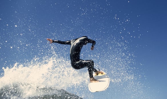Surfing on the North Shore