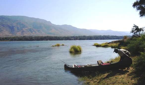 Canoeing on the Zambezi