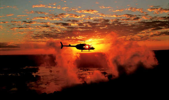 Helicopter Flight over Victoria Falls