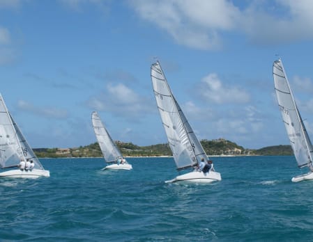 Sailing at Nonsuch Bay