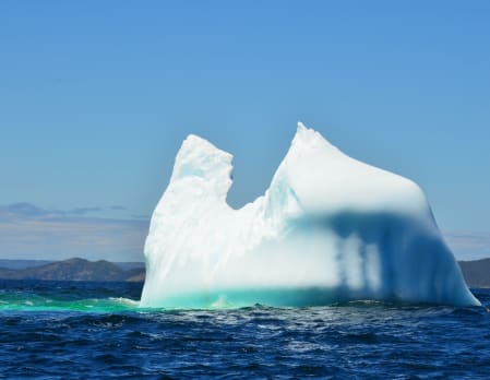 A day sailing the Labrador Sea, Canada