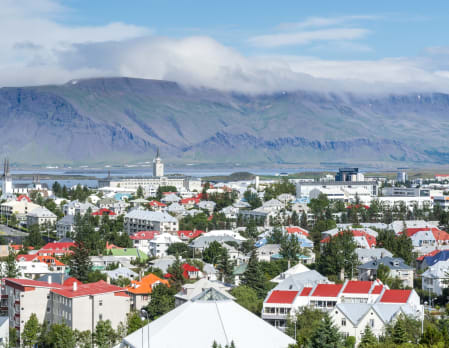 Arrive into Reykjavik