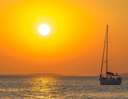 Private sunset caldera cruise