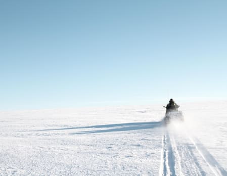 Glacier snowmobiling