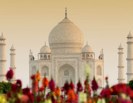 Agra - Sunrise at the Taj Mahal