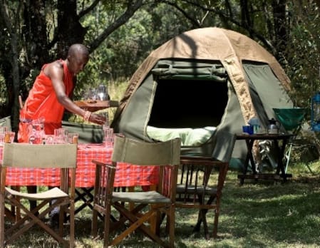 Fly camping at Kicheche