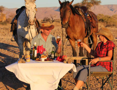 Horse riding at Desert Homestead