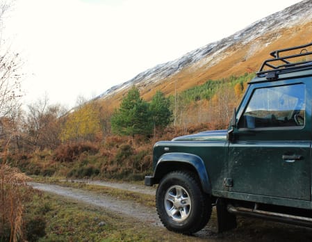 4x4 guided reserve tour at Alladale