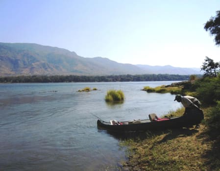 Canoeing on the Zambezi