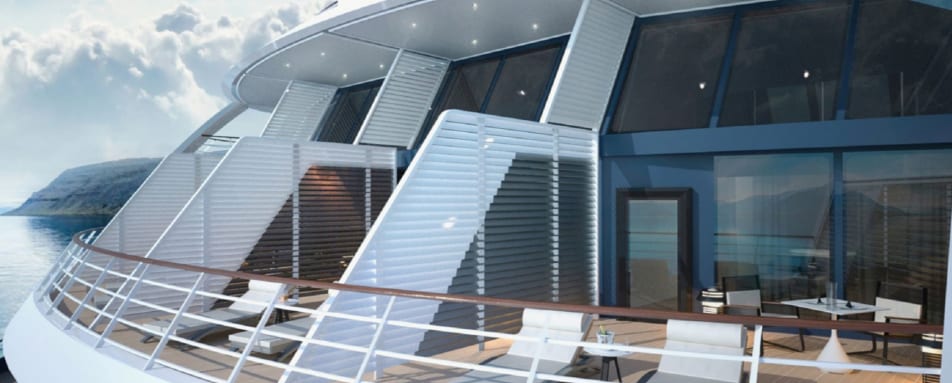 Outside view of the suites 