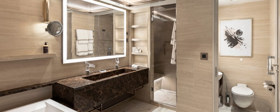 Master suite bathroom 