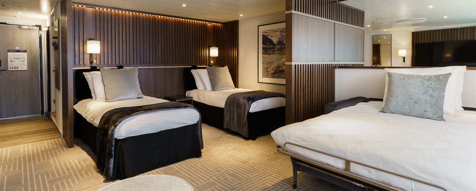 Penthouse Suite showing sofa bed  