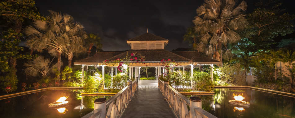Carlisle Bay entrance by night 